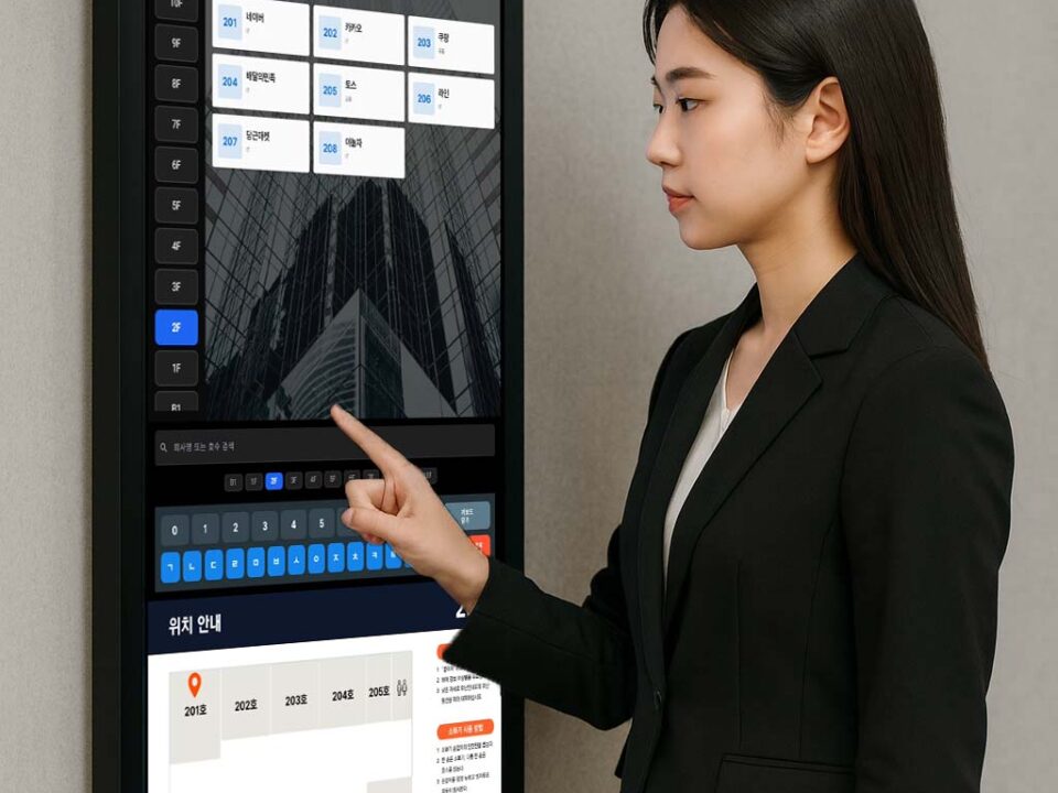 건물 위치안내/건물안내/층별안내 솔루션 9 easy guide demo1