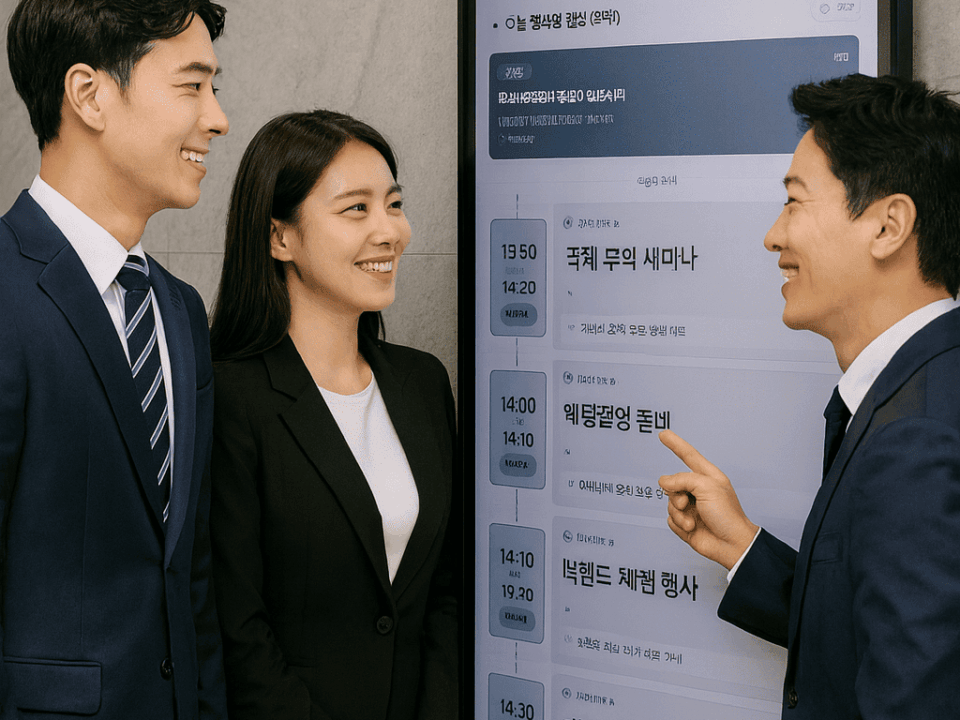 행사일정안내 솔루션 | EasySign EasyFlow ME 5 EasyFlow ME_Demo